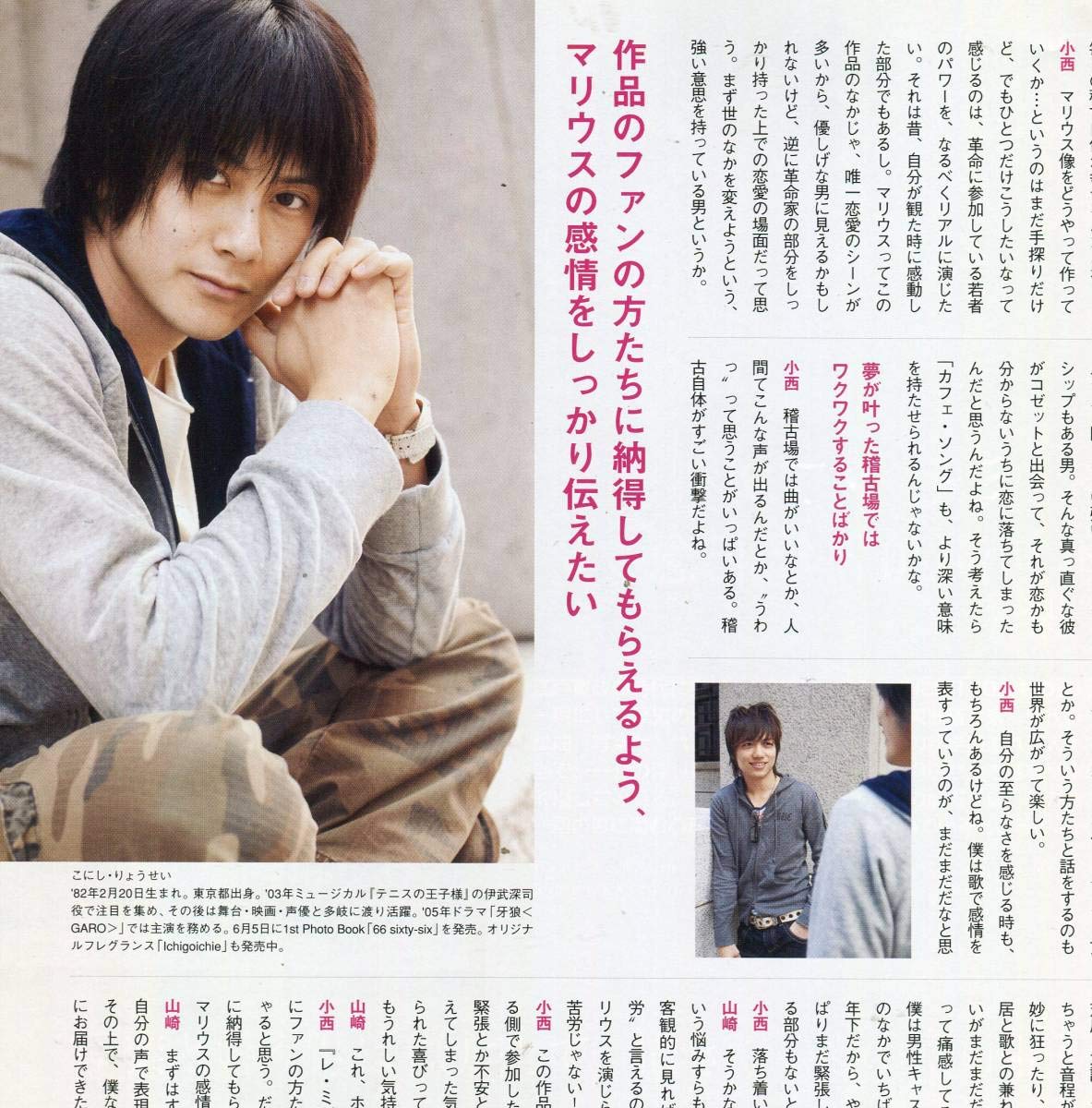 小西遼生 ファースト写真集「66sixty-six」